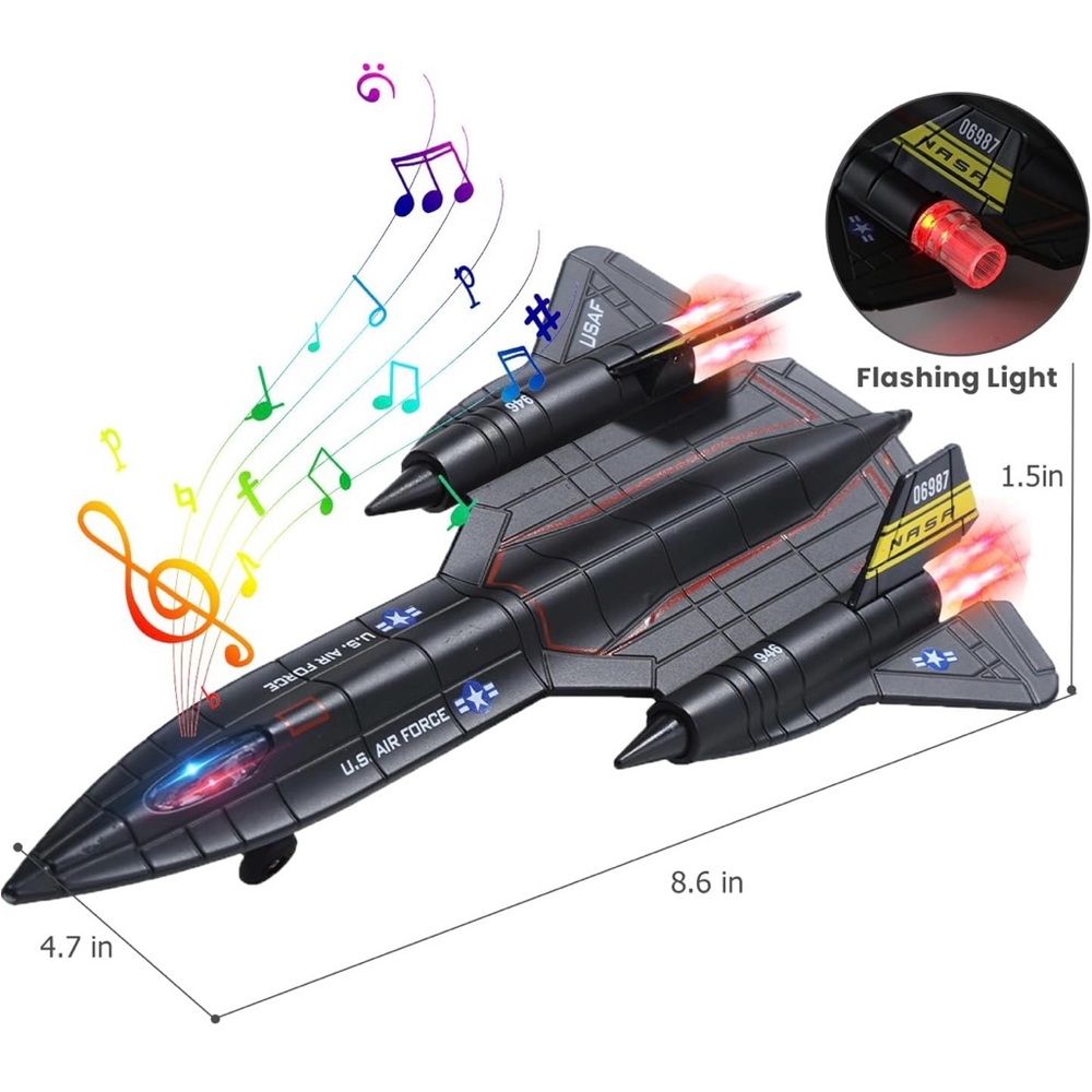 Metal Fighter Jet Toy Model SR-71